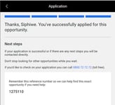 SA youth - application successful
